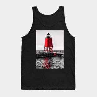 "Charlevoix Lighthouse Reflections #2" Tank Top